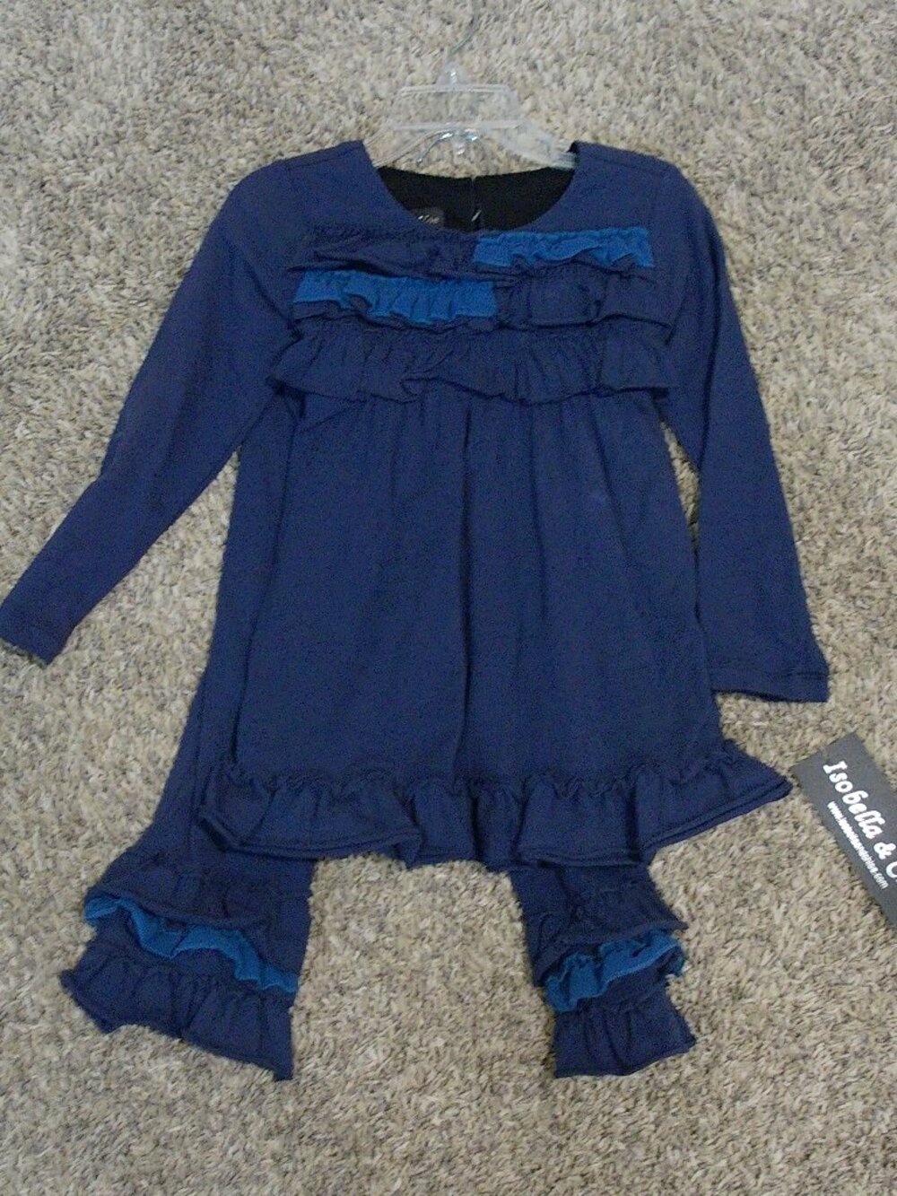 Adorable navy matching outfit